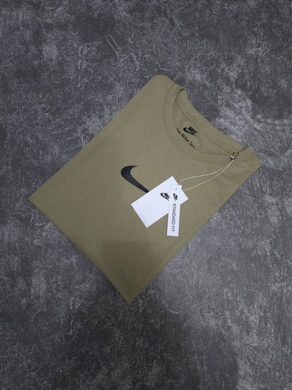 Playera Nike Kaki Letras Negras Premium