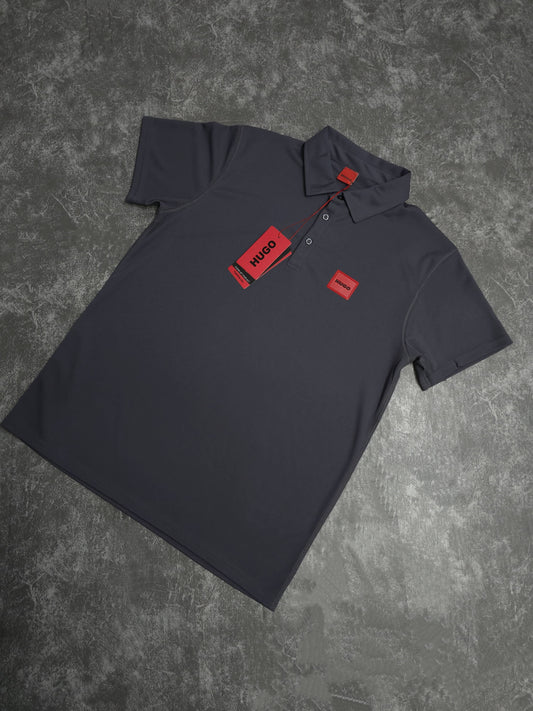 Playera Polo Hugo Gris