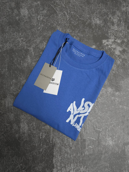 Playera Allsaints Azul Doble Premium