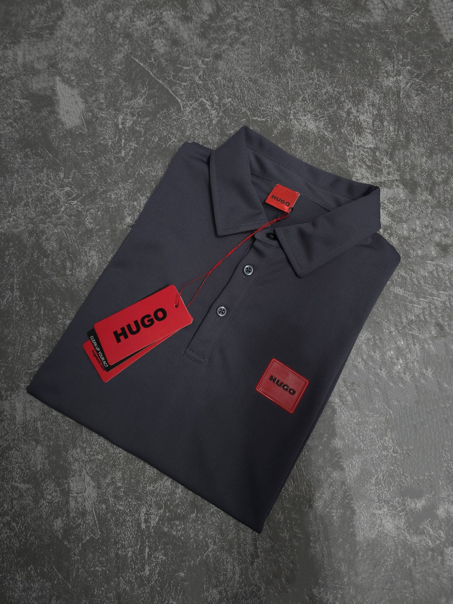 Playera Polo Hugo Gris